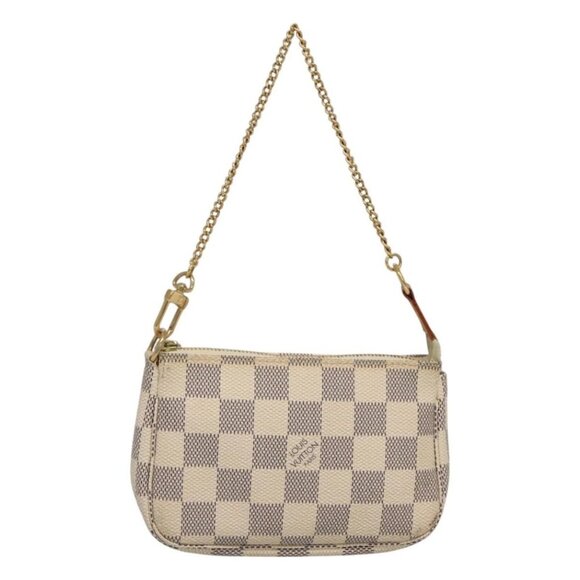 LOUIS VUITTON Damier Azur Mini Pochette Accessoires Pouch N63005 Auth KD345 - Picture 2 of 16